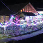 集落の明かり、今年も 伊賀市諸木地区のイルミネーション