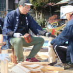 ヒノキ切りたいまつに 3月に東大寺へ 名張・伊賀一ノ井松明講