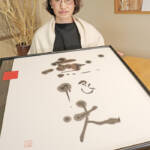 暮らしに溶け込む「五感書」 福地さん個展 29日まで伊賀で