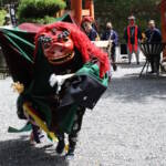 舞上祭で獅子神楽を奉納 伊賀市の敢国神社で