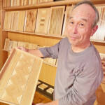 ギャラリーで日々勤しむ木工 伊賀の豊岡さん