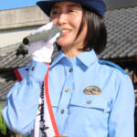 秋の全国交通安全運動 伊賀名張で出動式 CMモデルが一日署長に