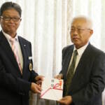 地元に防犯カメラ寄贈 ゴルフ場が50周年記念で 伊賀市島ヶ原