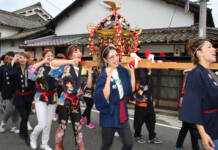 「女性みこし」今年も登場 名張秋祭り
