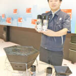 新需要生む耐熱塗料 キャンプ用品にも 名張・オキツモ