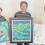 「三人三楽」絵画展 15日から名張市で