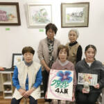 絵画と陶器のコラボ展 女性5人 伊賀で4月下旬まで開催