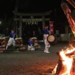 新年へ思い新たに 太鼓演奏が参拝者迎える 伊賀・都美恵神社
