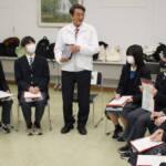 名張高生が市長と対談 若手職員企画の市役所見学で