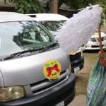 日々無事に 「お買い物送迎無料バス」安全祈願 伊賀・青山地区