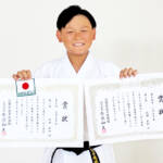 空手の組手で全国大会へ 名張・桔梗が丘小5年の成瀬さん