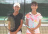 テニス全日本ジュニア選手権へ 北中の植田さんと南中の朝比奈さん 名張