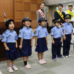 園児が元気に宣言 秋の全国交通安全運動 伊賀市で出発式