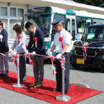 住民マイカーの公共ライドシェア出発式 10月から実証 名張・薦原で県内初