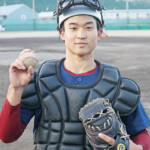 高校野球県選抜チームに② 名張・捕手の谷山さん