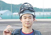高校野球県選抜チームに② 名張・捕手の谷山さん