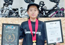 自転車・BMXの全国上位に② 伊賀・上野東小5年の田邉さん