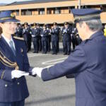 一日警察署長で参加 元なでしこJの宮本ともみさん 伊賀市で出発式