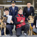 クンクン捜査は任せてワン! シェパード2頭を嘱託警察犬に 名張署