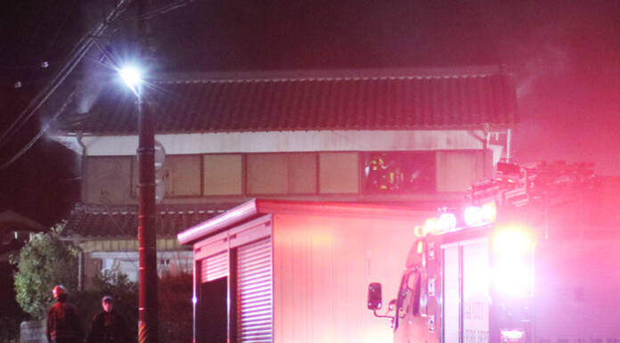 木造住宅で火災 けが人なし 伊賀市柘植町