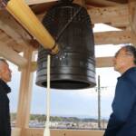 「多くの寄付に感謝」鐘楼の落慶法要 名張・弥勒寺 21日