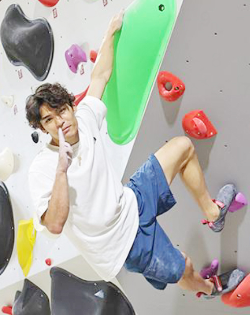 クライミング楢崎選手(提供)