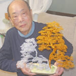 針金アートに熱中 干支や縁起良い題材も 名張の福森さん