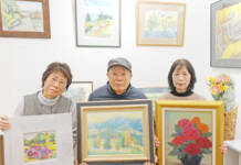 卒寿の絵画展、仲間とともに 名張の石川さん 伊賀で4月26日まで