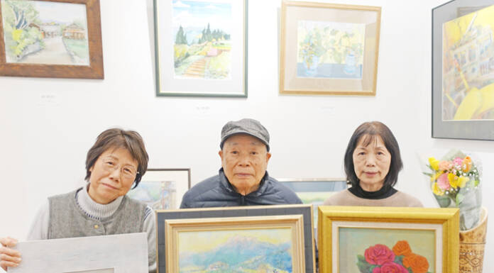 卒寿の絵画展、仲間とともに 名張の石川さん 伊賀で4月26日まで