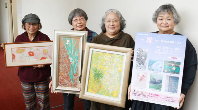 日本画の魅力知って 女性作家6人 3日から名張藤堂家邸