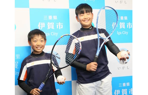 全国小学生大会 ダブルス男子に西畑、木津ペア出場 どんぐり伊賀ソフトテニスクラブ