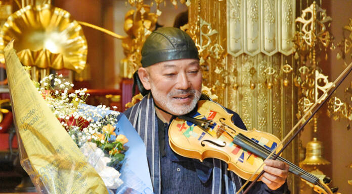 バイオリニスト古澤巖さん奉納公演 4月30日に伊賀・開化寺で
