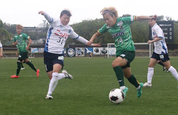 くノ一地元で2連勝 横浜FCに競り勝つ なでしこ1部