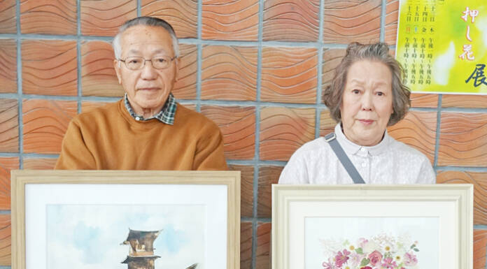 絵画と押し花 神田さん夫妻の作品展 23日から名張で