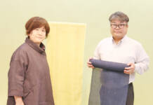 久留米絣の作品展 25、26日 名張のTACHI・花