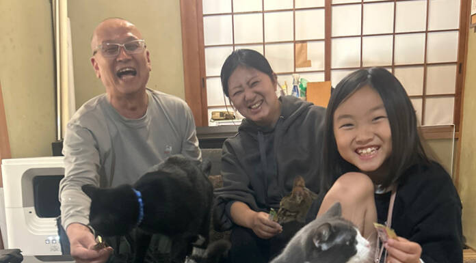 らぶペット 家族6人に猫7匹でにぎやかな毎日 名張市・奥本さん一家