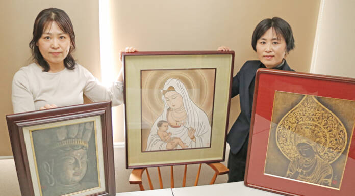 仏画家・西村美都さんの世界 娘たちが企画 5日から 伊賀市で
