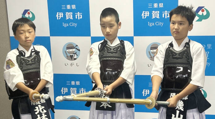 得意の「メン」で初の全国へ 剣道・陽道館の小学生剣士3人 伊賀