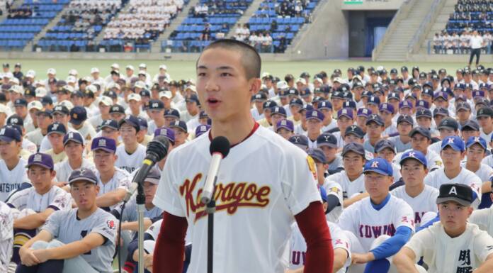 選手宣誓「日本中へ感謝と感動を」 高校野球三重大会開幕