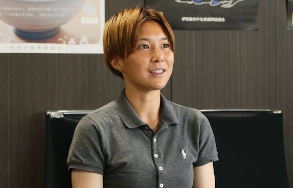 くノ一常田選手が退団あいさつ プロリーグチームに移籍 伊賀市