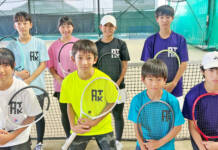 東海ジュニアテニス 名張のチームから小中学生8人