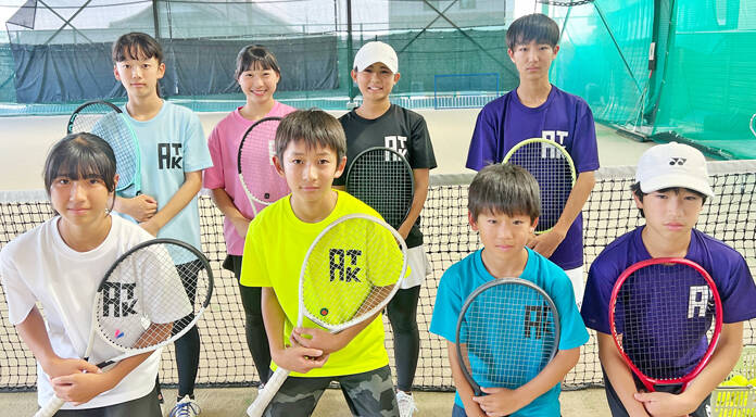 東海ジュニアテニス 名張のチームから小中学生8人