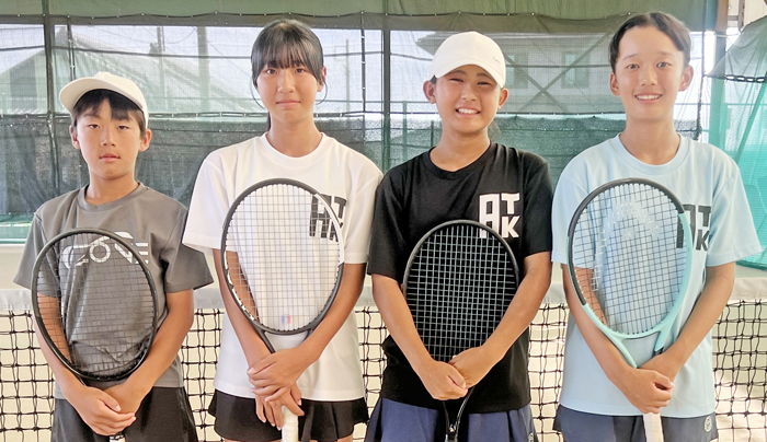 ジュニアテニス全国大会へ 伊賀地域のクラブから4人 目標語る