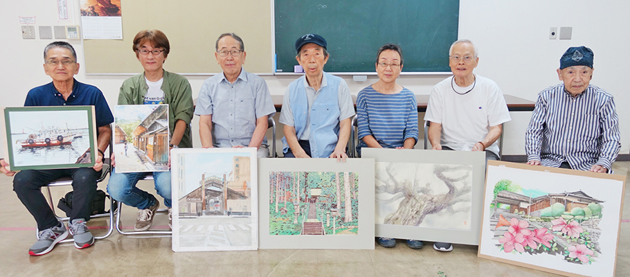 50回記念の作品展　名張水彩画会　15日から